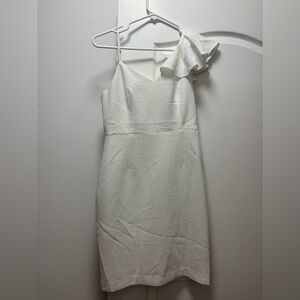 Club Monaco MElegant White One-Shoulder Dress